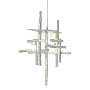 Tura Frosted Glass Low Voltage Mini Pendant in Vintage Platinum - 161185-SKT-STND-82-YC0305 by Hubbardton Forge
