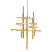 Tura Frosted Glass Low Voltage Mini Pendant in Modern Brass - 161185-SKT-STND-86-YC0305 by Hubbardton Forge