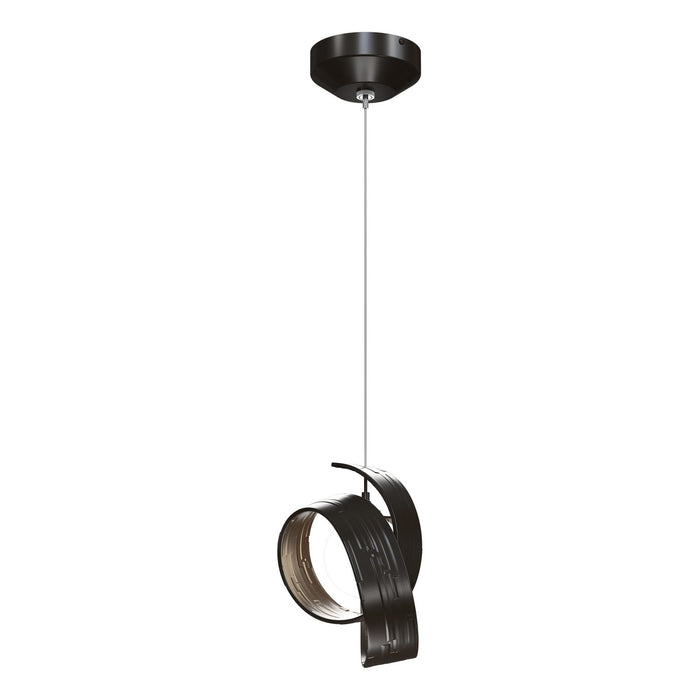 Riza Low Voltage Mini Pendant in Oil Rubbed Bronze - 161186-SKT-STND-14-GG0711 by Hubbardton Forge