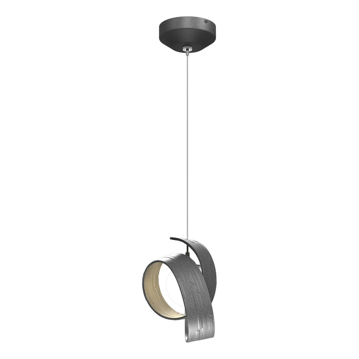 Riza Low Voltage Mini Pendant in Natural Iron - 161186-SKT-STND-20-GG0711 by Hubbardton Forge