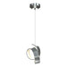 Riza Low Voltage Mini Pendant in Vintage Platinum - 161186-SKT-STND-82-GG0711 by Hubbardton Forge