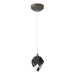 Chrysalis 1-Light Small Pendant in Dark Smoke - 161188-SKT-STND-07-BP0754 by Hubbardton Forge