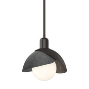 Brooklyn Double Shade Mini Pendant in Oil Rubbed Bronze with Ink Accent - 181183-SKT-MULT-14-89 by Hubbardton Forge