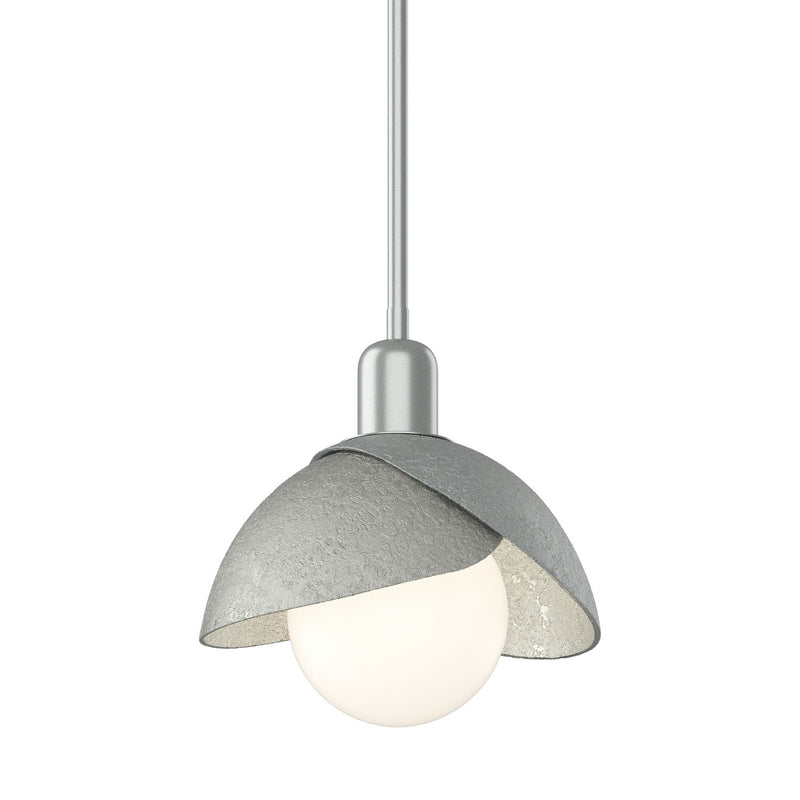 Brooklyn Double Shade Mini Pendant in Vintage Platinum with Sterling Accent - 181183-SKT-MULT-82-85 by Hubbardton Forge