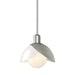 Brooklyn Double Shade Art Glass Mini Pendant in Sterling - 181184-SKT-MULT-85-BB0757 by Hubbardton Forge