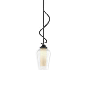 Flora Down Light Mini Pendant in Black - 183030-SKT-MULT-10-ZS0354 by Hubbardton Forge