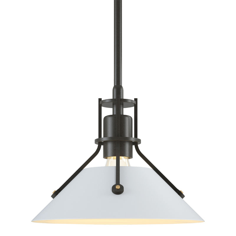 Henry Mini Pendant in Dark Smoke with White Accent - 184250-SKT-MULT-07-02 by Hubbardton Forge