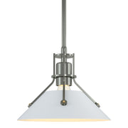 Henry Mini Pendant in Sterling with White Accent - 184250-SKT-MULT-85-02 by Hubbardton Forge