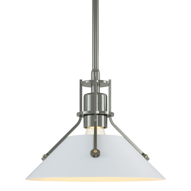 Henry Mini Pendant in Sterling with White Accent - 184250-SKT-MULT-85-02 by Hubbardton Forge