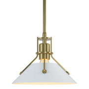 Henry Mini Pendant in Modern Brass with White Accent - 184250-SKT-MULT-86-02 by Hubbardton Forge