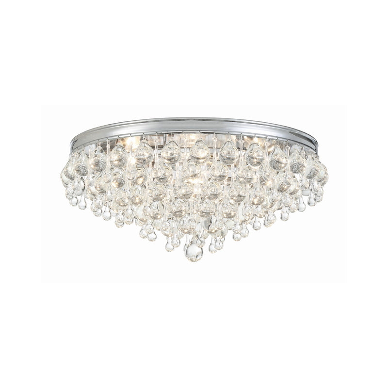 Calypso 6 Light 20" Flush Mount in Polished Chrome