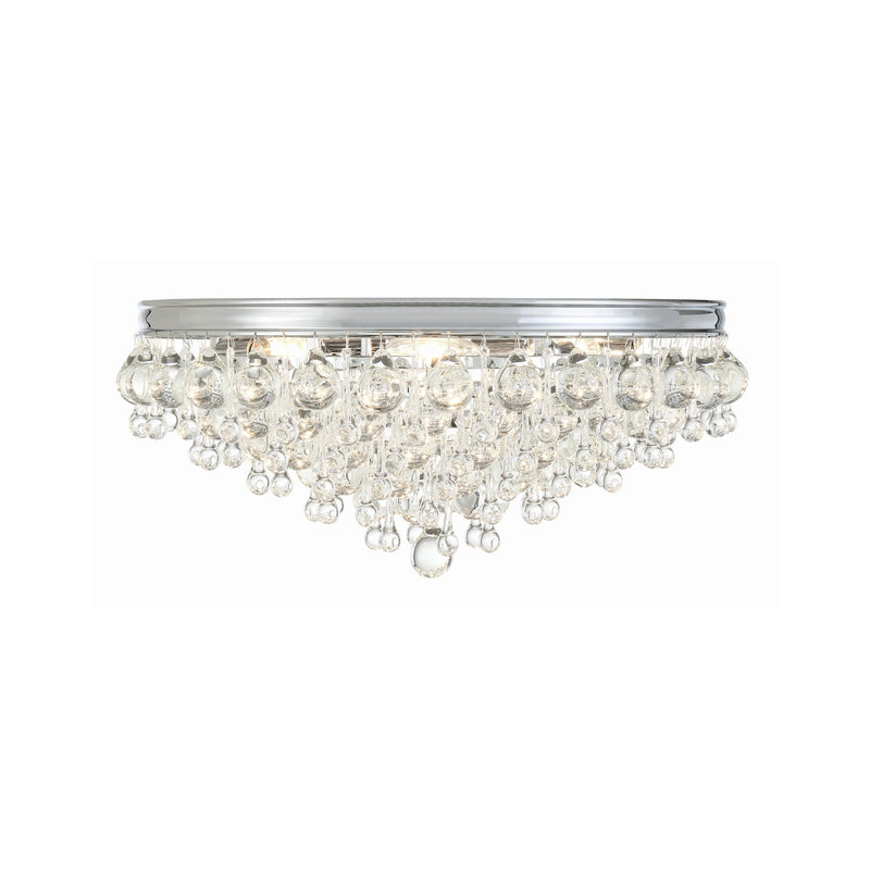 Calypso 6 Light 20" Flush Mount in Polished Chrome