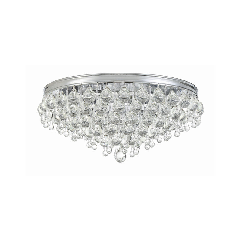 Calypso 6 Light 20" Flush Mount in Polished Chrome