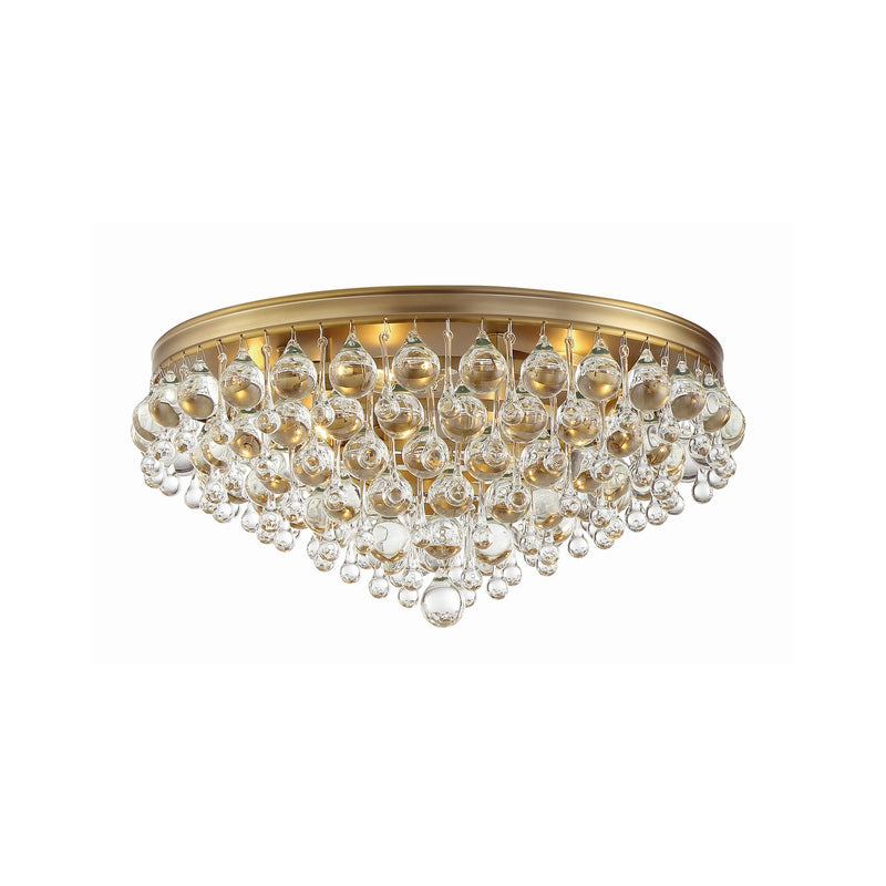 Calypso 6 Light 20" Flush Mount in Vibrant Gold