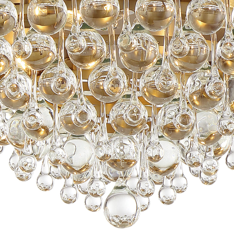 Calypso 6 Light 20" Flush Mount in Vibrant Gold