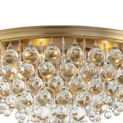 Calypso 6 Light 20" Flush Mount in Vibrant Gold