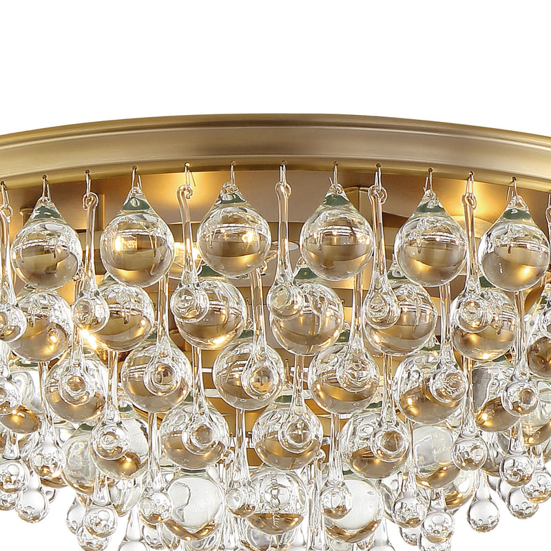 Calypso 6 Light 20" Flush Mount in Vibrant Gold