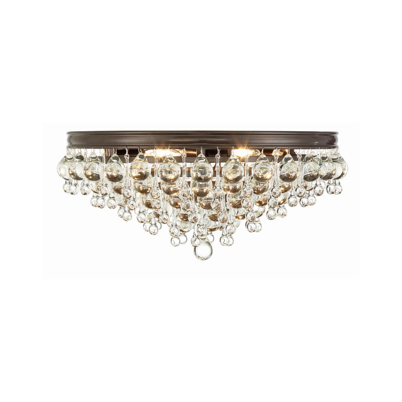 Calypso 6 Light 20" Flush Mount in Vibrant Bronze