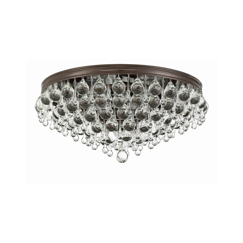 Calypso 6 Light 20" Flush Mount in Vibrant Bronze