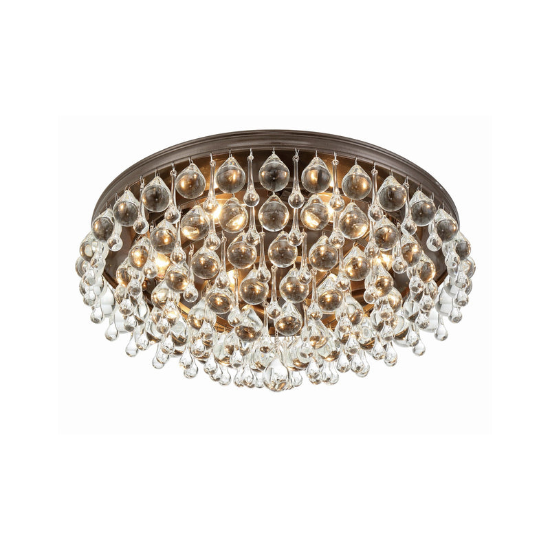 Calypso 6 Light 20" Flush Mount in Vibrant Bronze