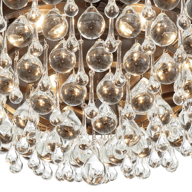 Calypso 6 Light 20" Flush Mount in Vibrant Bronze