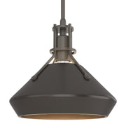 Henry with Chamfer Pendant in Dark Smoke with Oil Rubbed Bronze Accent - 184251-SKT-MULT-07-14 by Hubbardton Forge