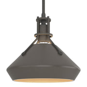Henry with Chamfer Pendant in Natural Iron with Dark Smoke Accent - 184251-SKT-MULT-20-07 by Hubbardton Forge