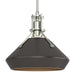 Henry with Chamfer Pendant in Sterling with Oil Rubbed Bronze Accent - 184251-SKT-MULT-85-14 by Hubbardton Forge