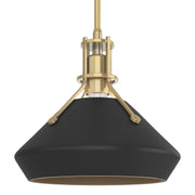 Henry with Chamfer Pendant in Modern Brass with Black Accent - 184251-SKT-MULT-86-10 by Hubbardton Forge