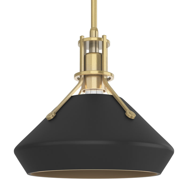 Henry with Chamfer Pendant in Modern Brass with Black Accent - 184251-SKT-MULT-86-10 by Hubbardton Forge