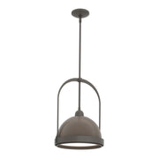 Atlas Small Pendant in Dark Smoke with Bronze Accent - 187462-SKT-MULT-07-05 by Hubbardton Forge