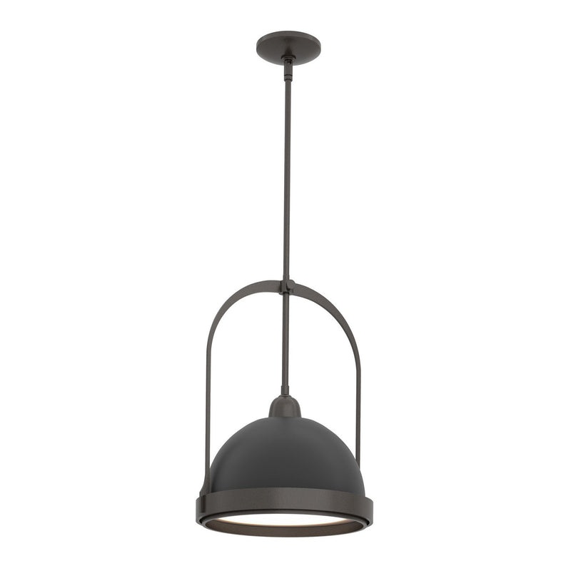 Atlas Small Pendant in Oil Rubbed Bronze with Black Accent - 187462-SKT-MULT-14-10 by Hubbardton Forge