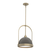 Atlas Small Pendant in Soft Gold with Dark Smoke Accent - 187462-SKT-MULT-84-07 by Hubbardton Forge
