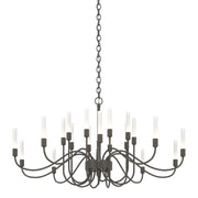 Lisse 20 Arm Chandelier in Dark Smoke - 192043-SKT-07 by Hubbardton Forge