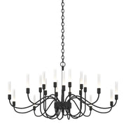 Lisse 20 Arm Chandelier in Black - 192043-SKT-10 by Hubbardton Forge