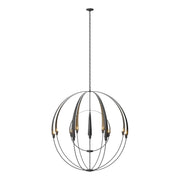 Double Cirque Large Scale Chandelier in Black - 194248-SKT-10 by Hubbardton Forge