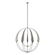 Double Cirque Large Scale Chandelier in Natural Iron - 194248-SKT-20 by Hubbardton Forge