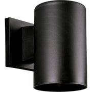 Cylinder 5" Non-Metallic Outdoor Wall Sconce in Black
