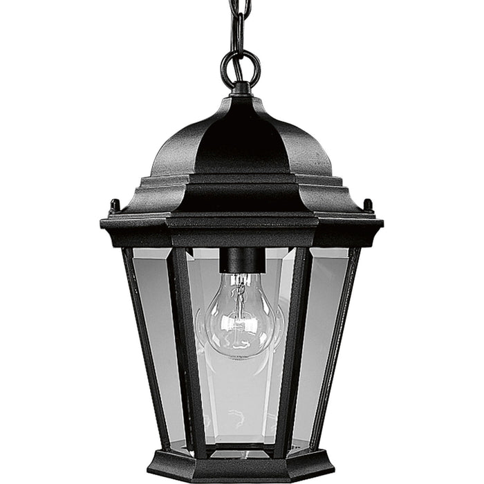 Welbourne One Light Hanging Lantern in Textured Black