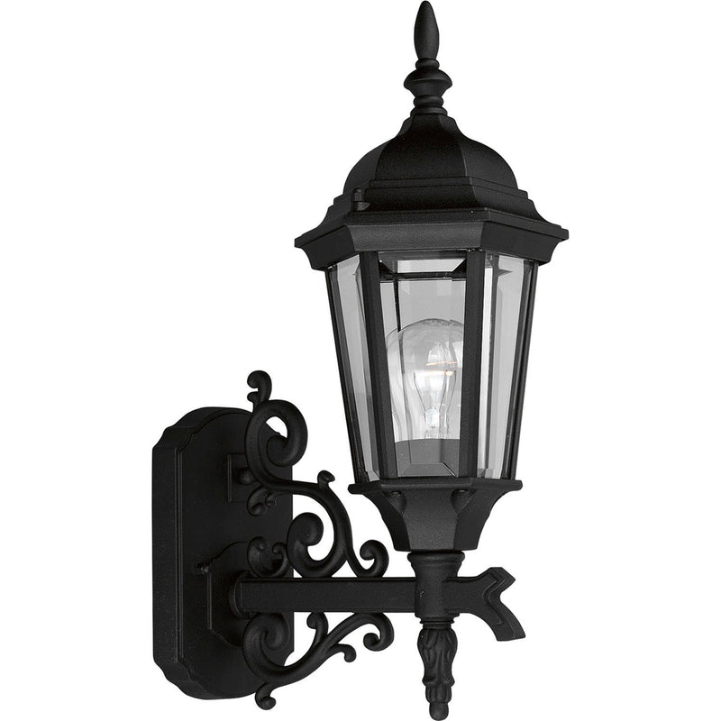 Welbourne 16.5" Outdoor Wall Lantern in Textured Black
