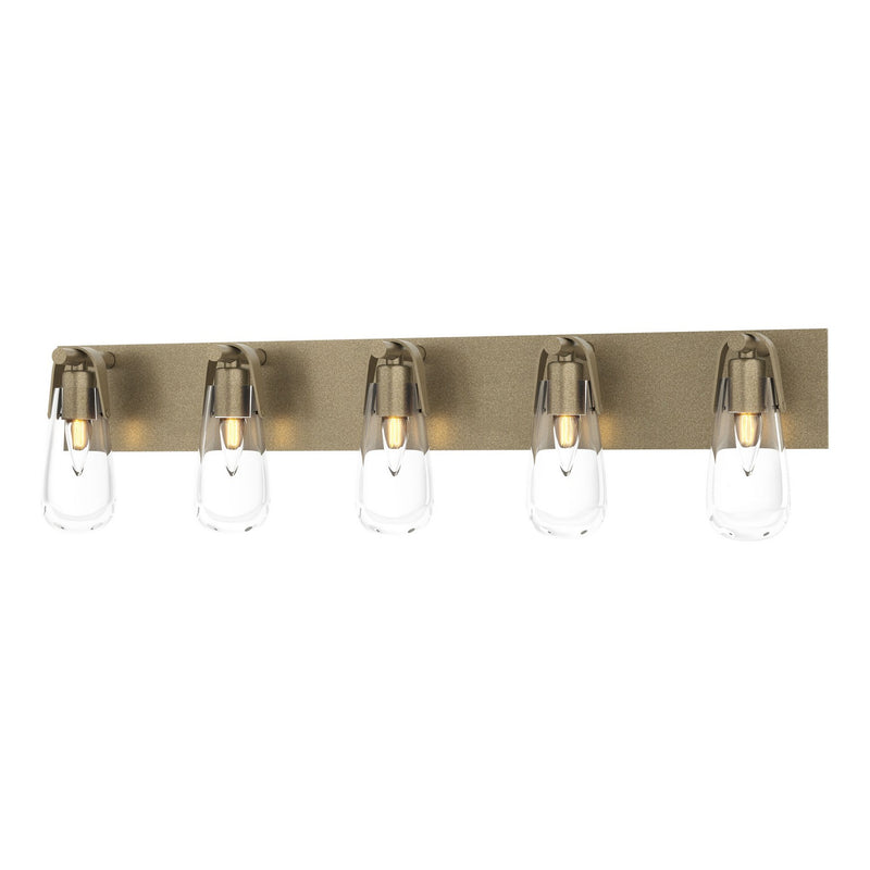 Eos 5-Light Bath Sconce in Soft Gold - 201333-SKT-84-ZM0718 by Hubbardton Forge