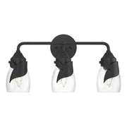 Lapas 3-Light Bath Sconce in Black - 201352-SKT-10-LL0330 by Hubbardton Forge