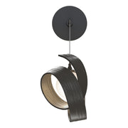 Riza Low Voltage Sconce in Dark Smoke - 201353-SKT-07-GG0711 by Hubbardton Forge