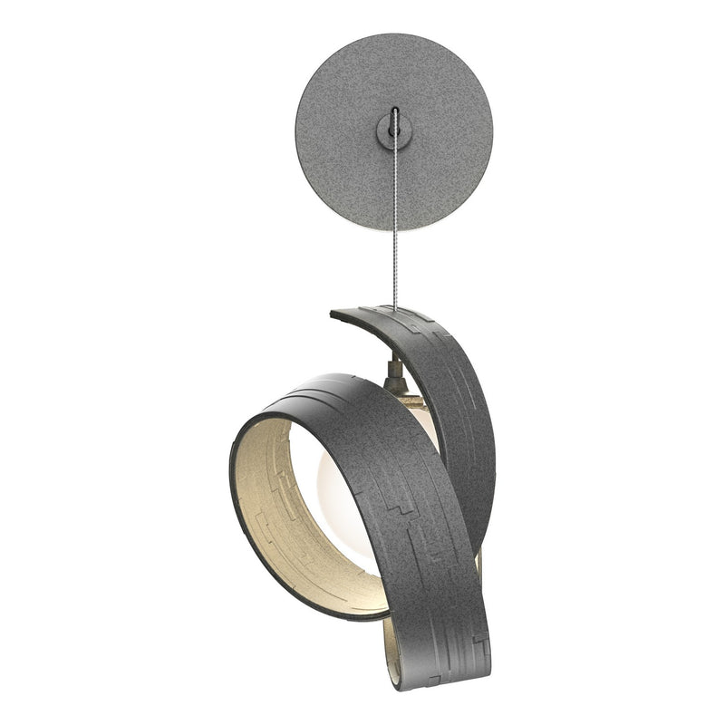 Riza Low Voltage Sconce in Natural Iron - 201353-SKT-20-GG0711 by Hubbardton Forge