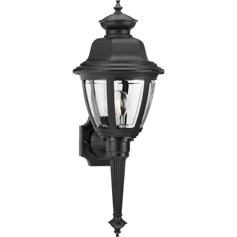 Non-Metallic Incandescent 21" Outdoor Wall Lantern in Black