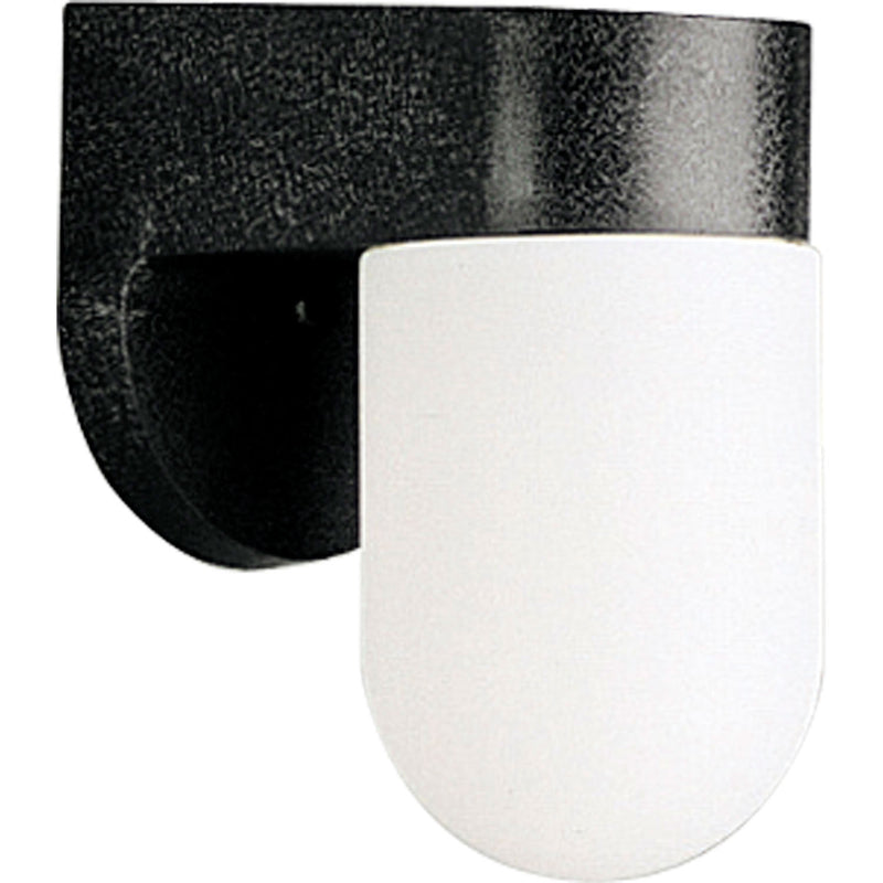 Polycarbonate Outdoor One Light Wall Lantern in Black