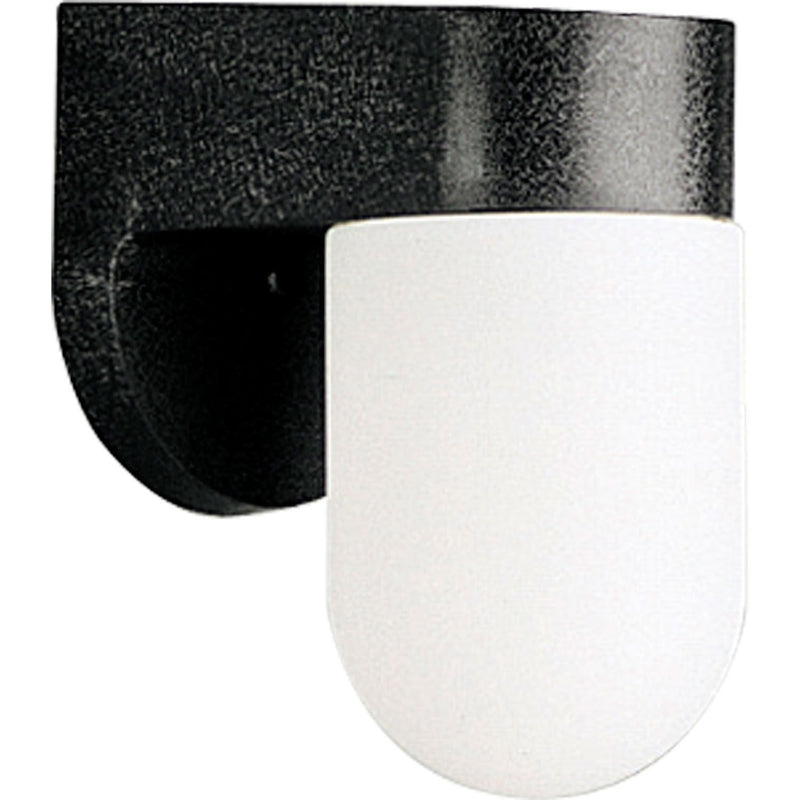 Polycarbonate Small Outdoor Wall Lantern in Black