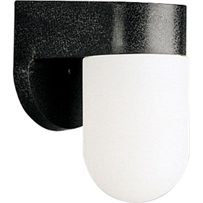 Polycarbonate Outdoor One Light Wall Lantern in Black