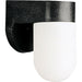 Polycarbonate Outdoor One Light Wall Lantern in Black