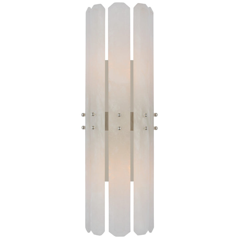 Bonnington Tall 2-Light Wall Sconce in Polished Nickel